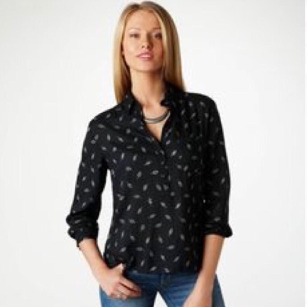 American Eagle Feather Print Top